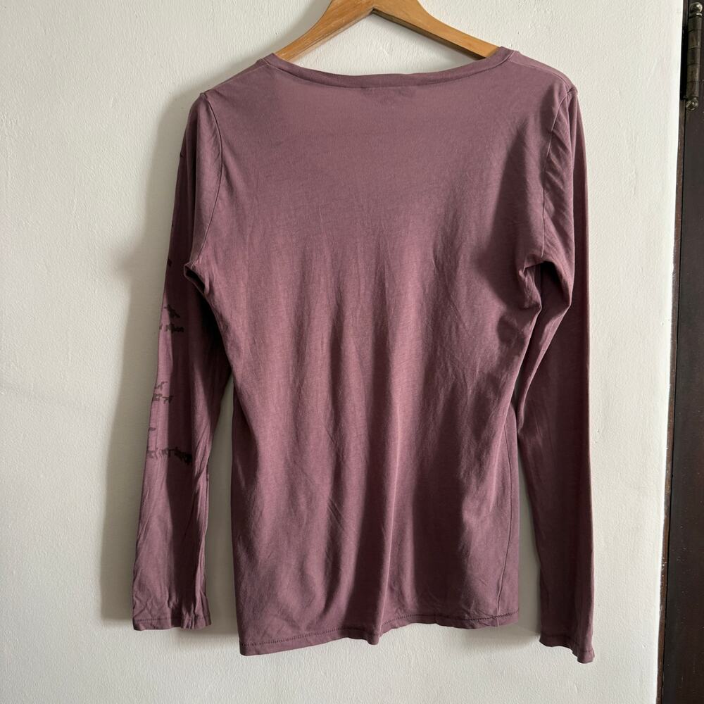 Y2K Vintage MISS SIXTY | Purple Tree Print Long Sleeve Tee Shirt | Medium - Picture 3 of 8